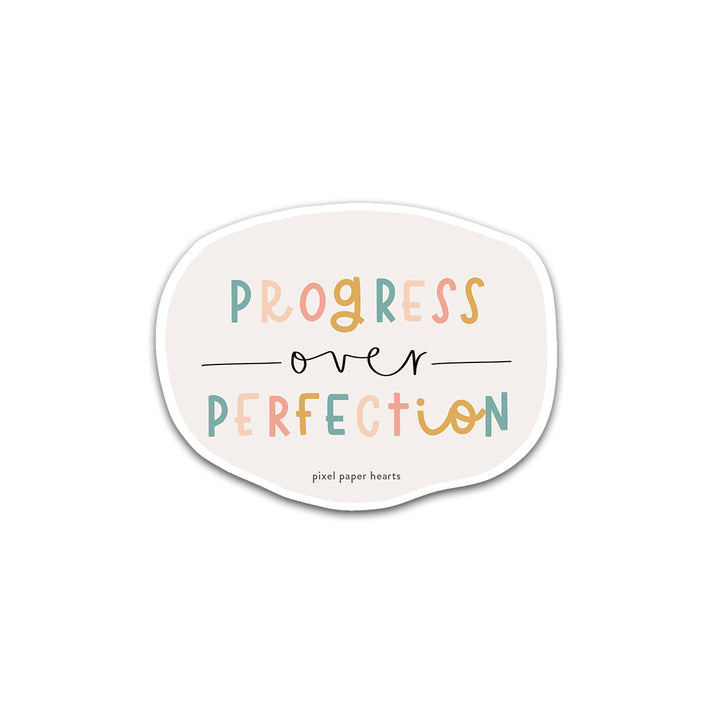 Progress Over Perfection Sticker