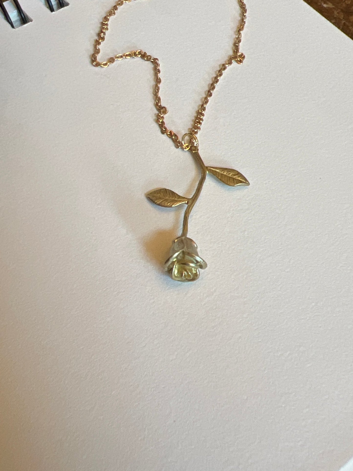 Bare Bones Jewelry - Rose Stem Necklace