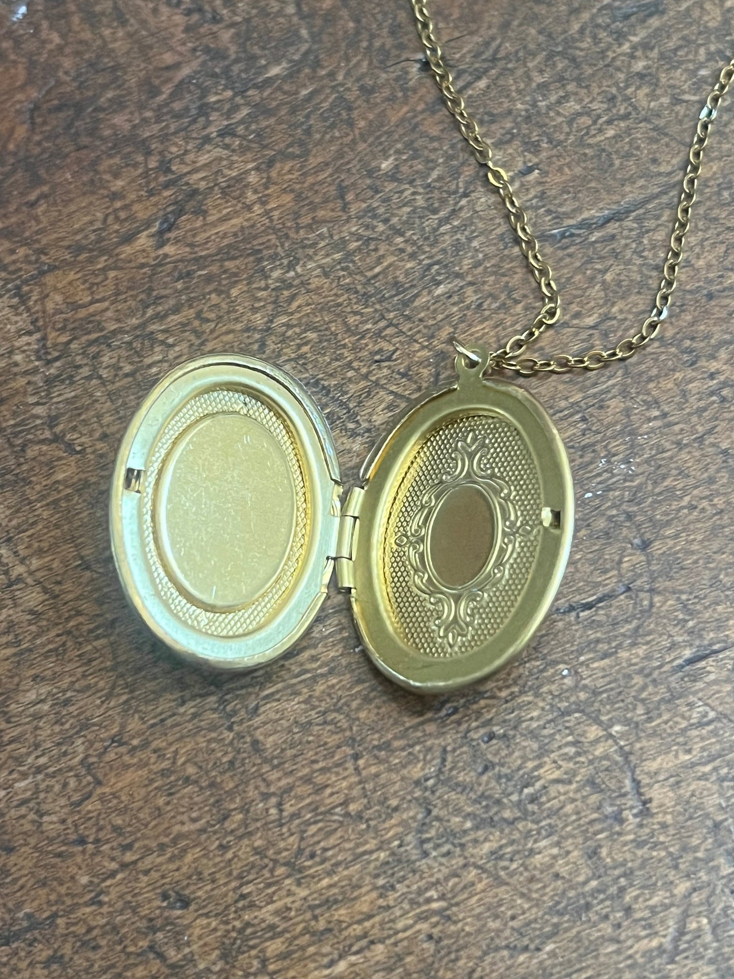 Bare Bones Jewelry - Floral Moon Locket