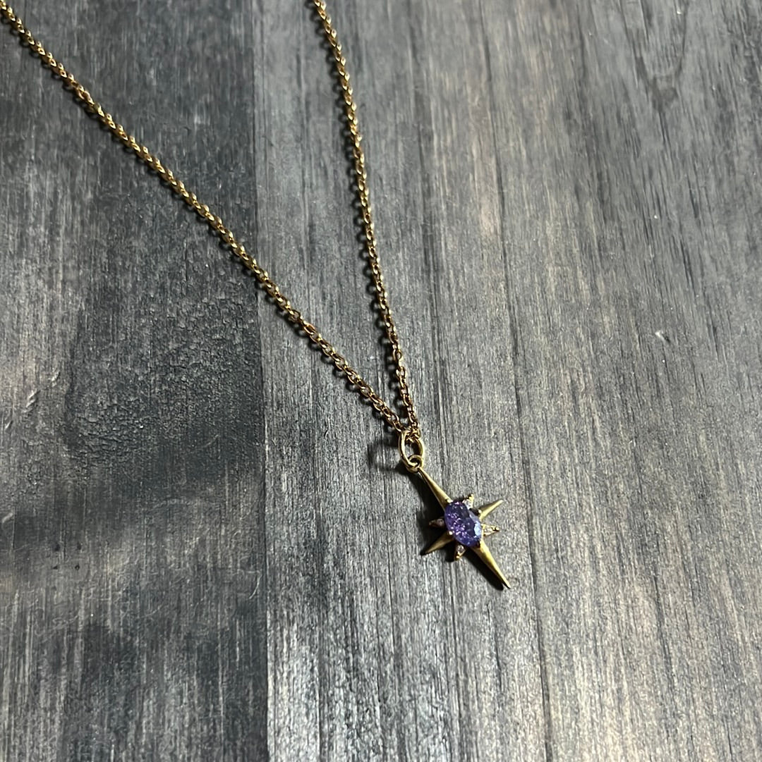 Bare Bones Jewelry - Purple Star Necklace