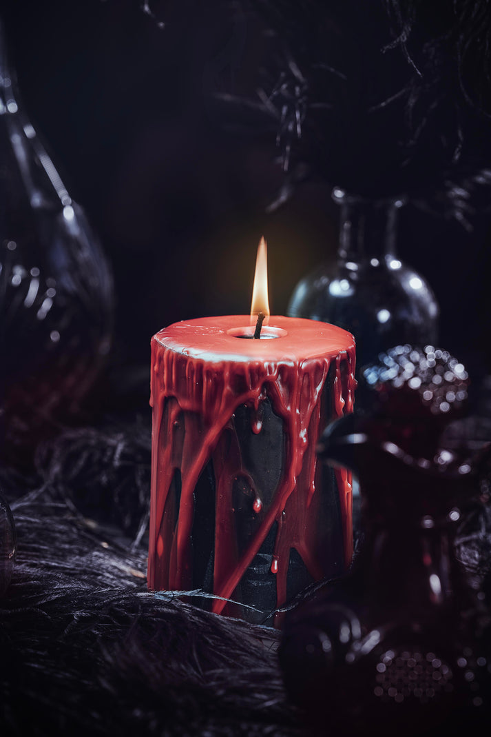 Drippy Pillar Beeswax Candle