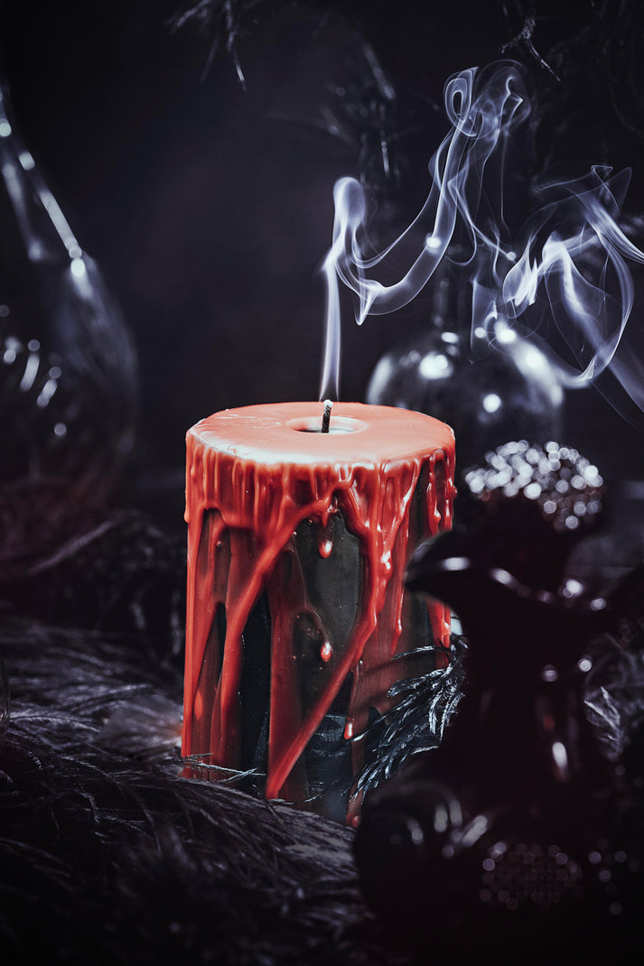 Drippy Pillar Beeswax Candle