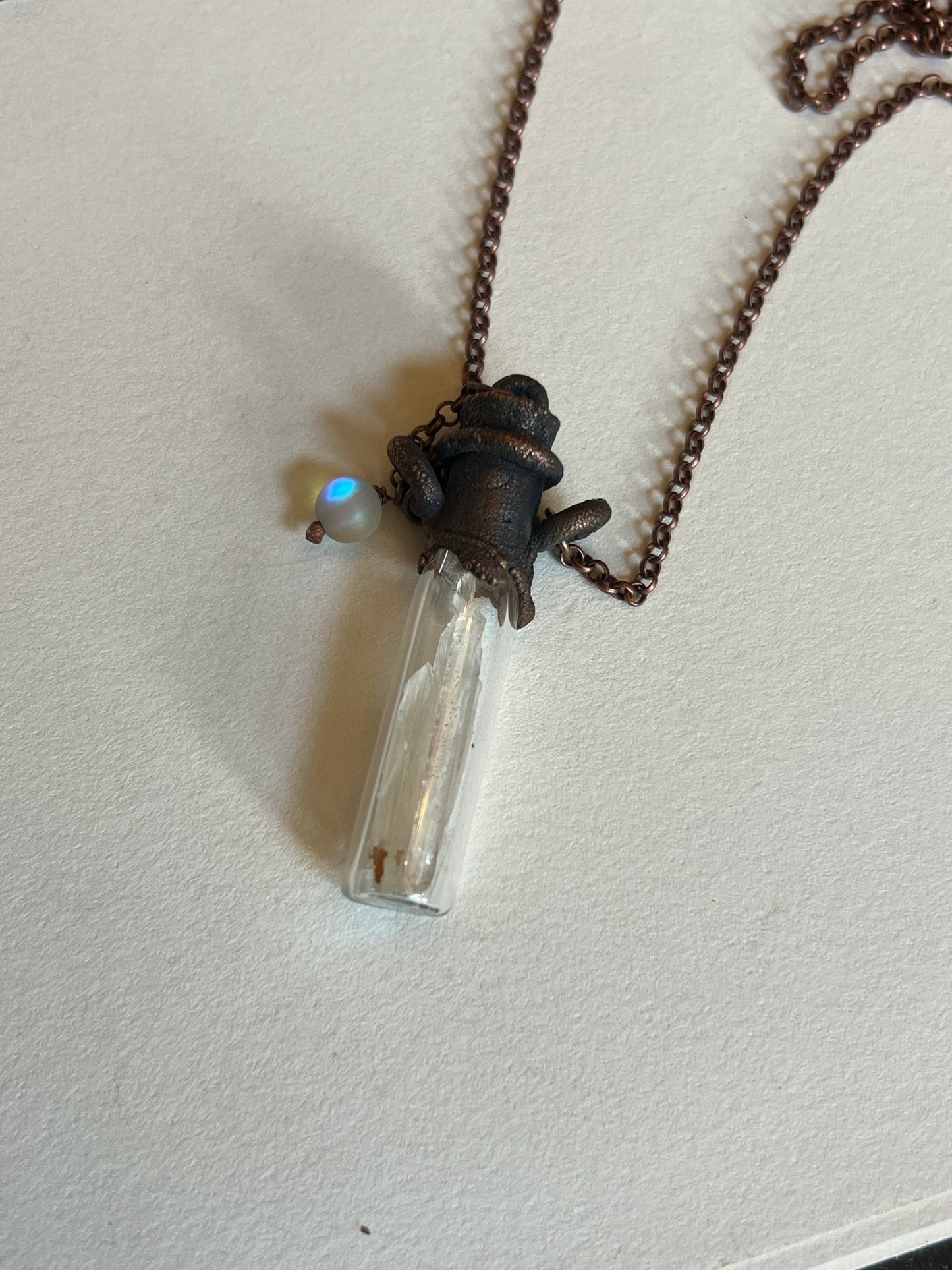 Bare Bones Jewelry - Crystal Vile Necklace