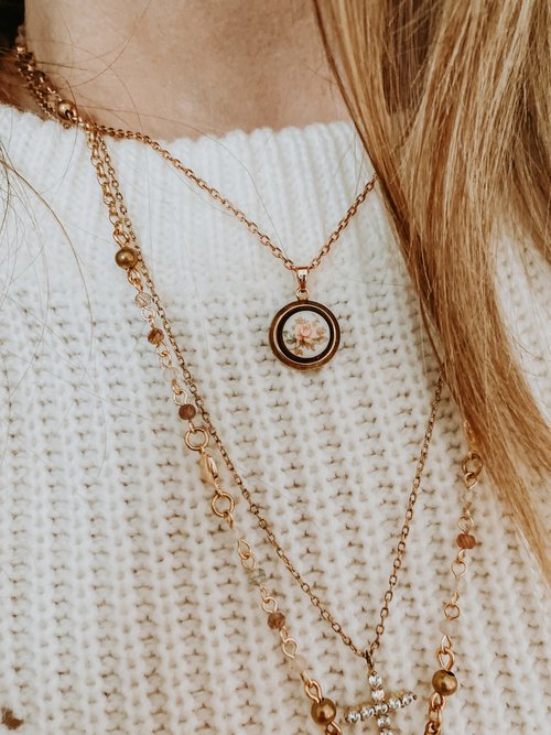 Rose Limoge Necklace