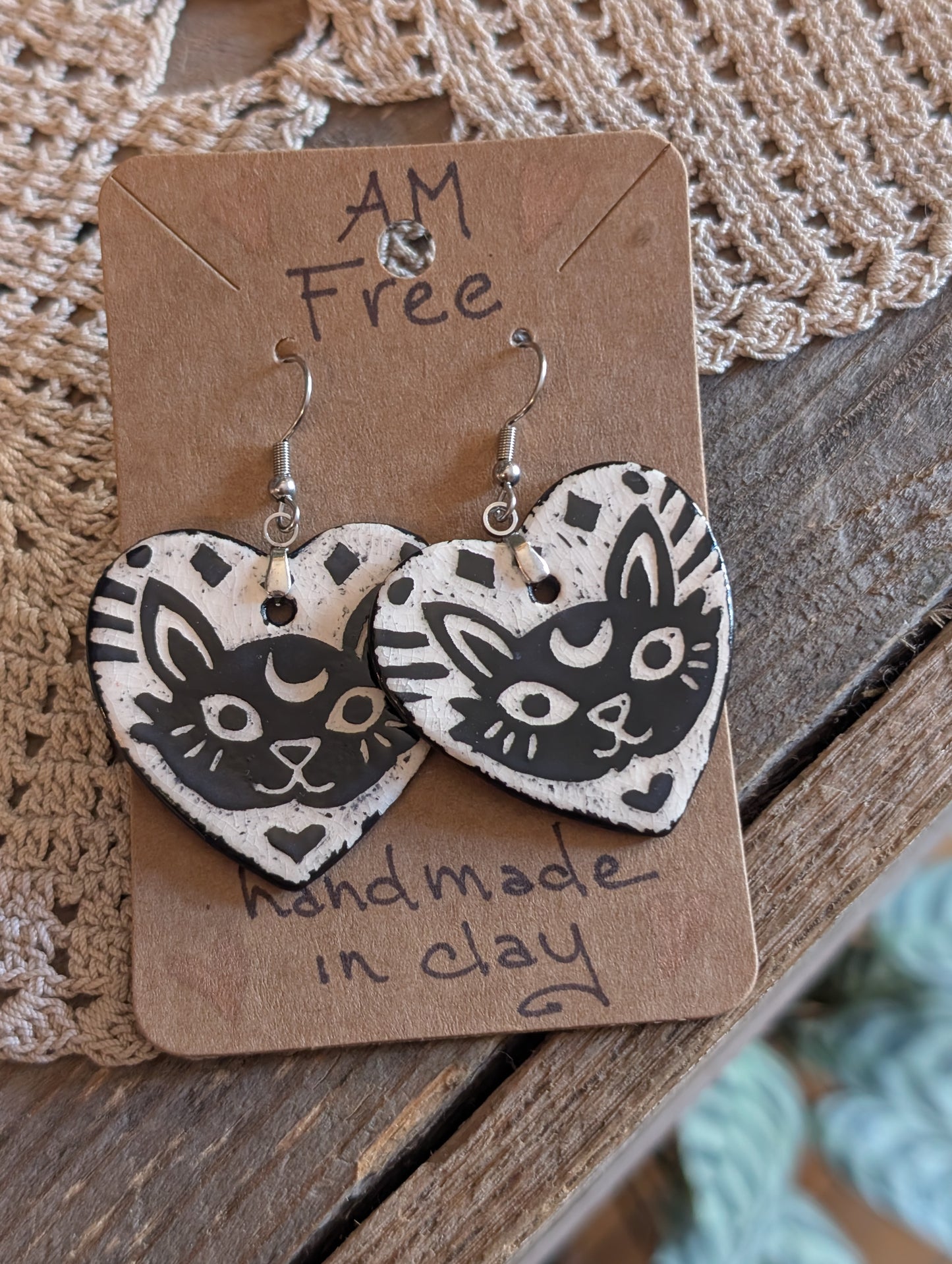 AM Free Porcelain Earrings