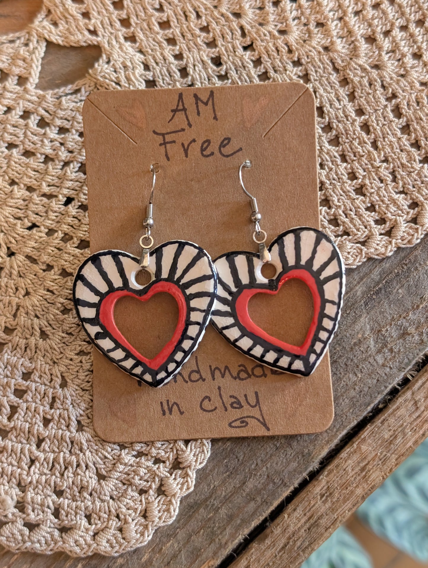 AM Free Porcelain Earrings