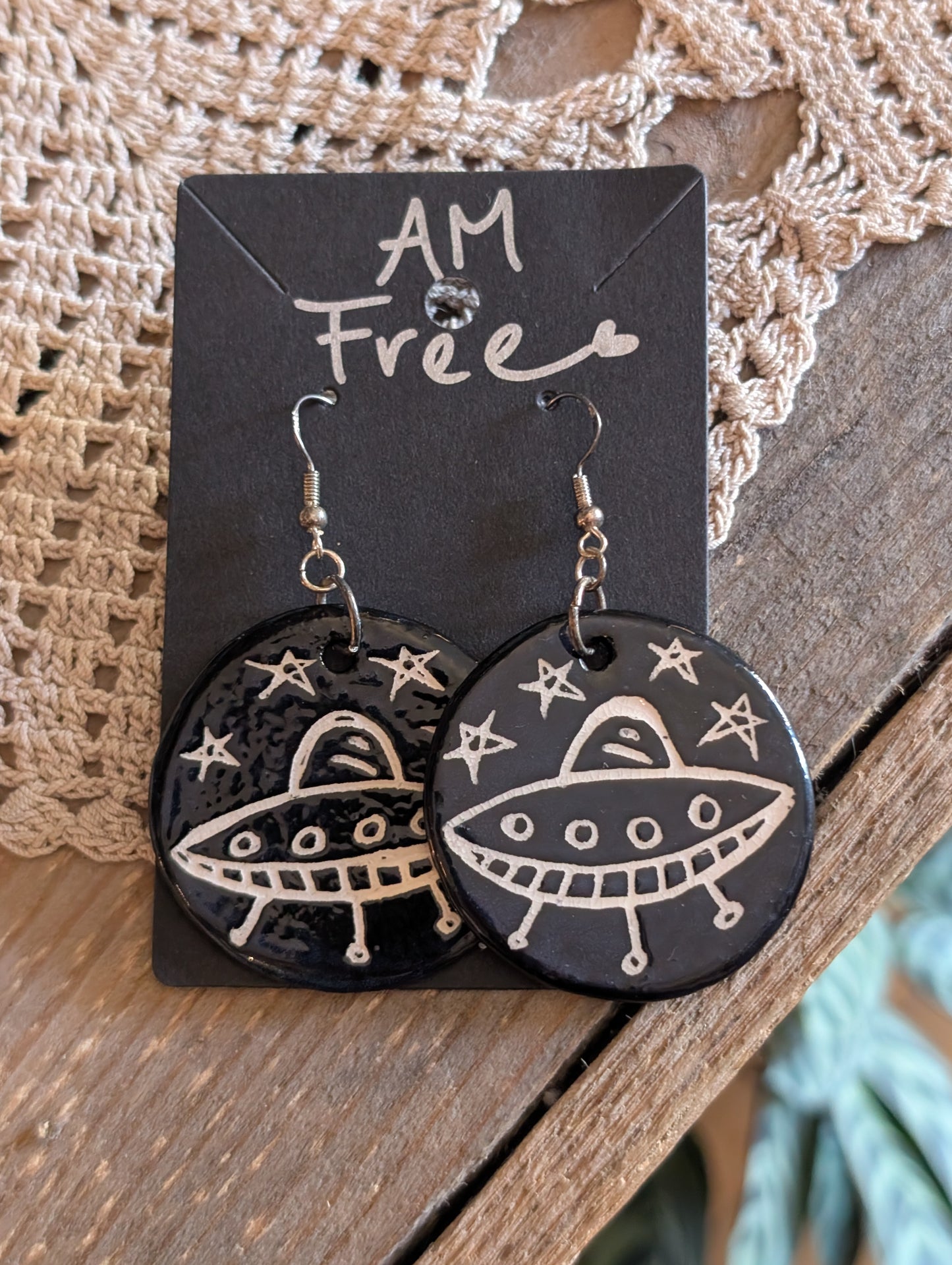 AM Free Porcelain Earrings