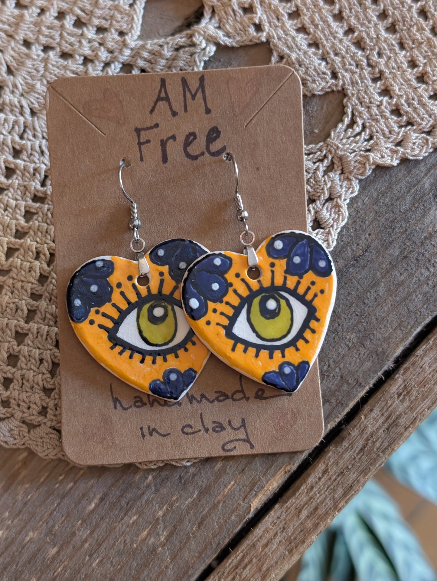 AM Free Porcelain Earrings