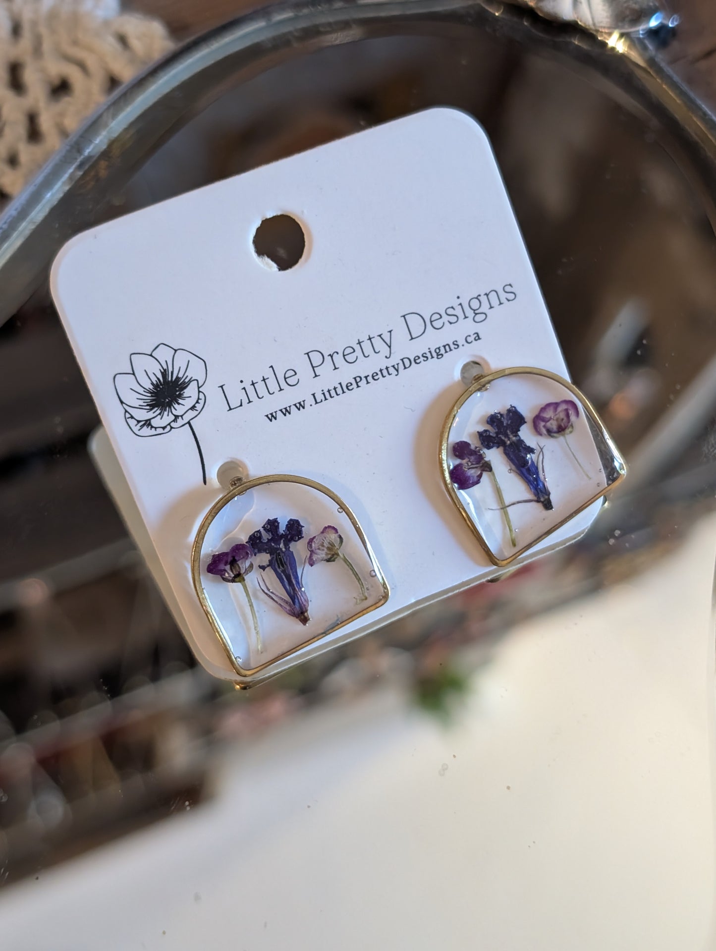 Little Pretty Designs Floral Earrings
