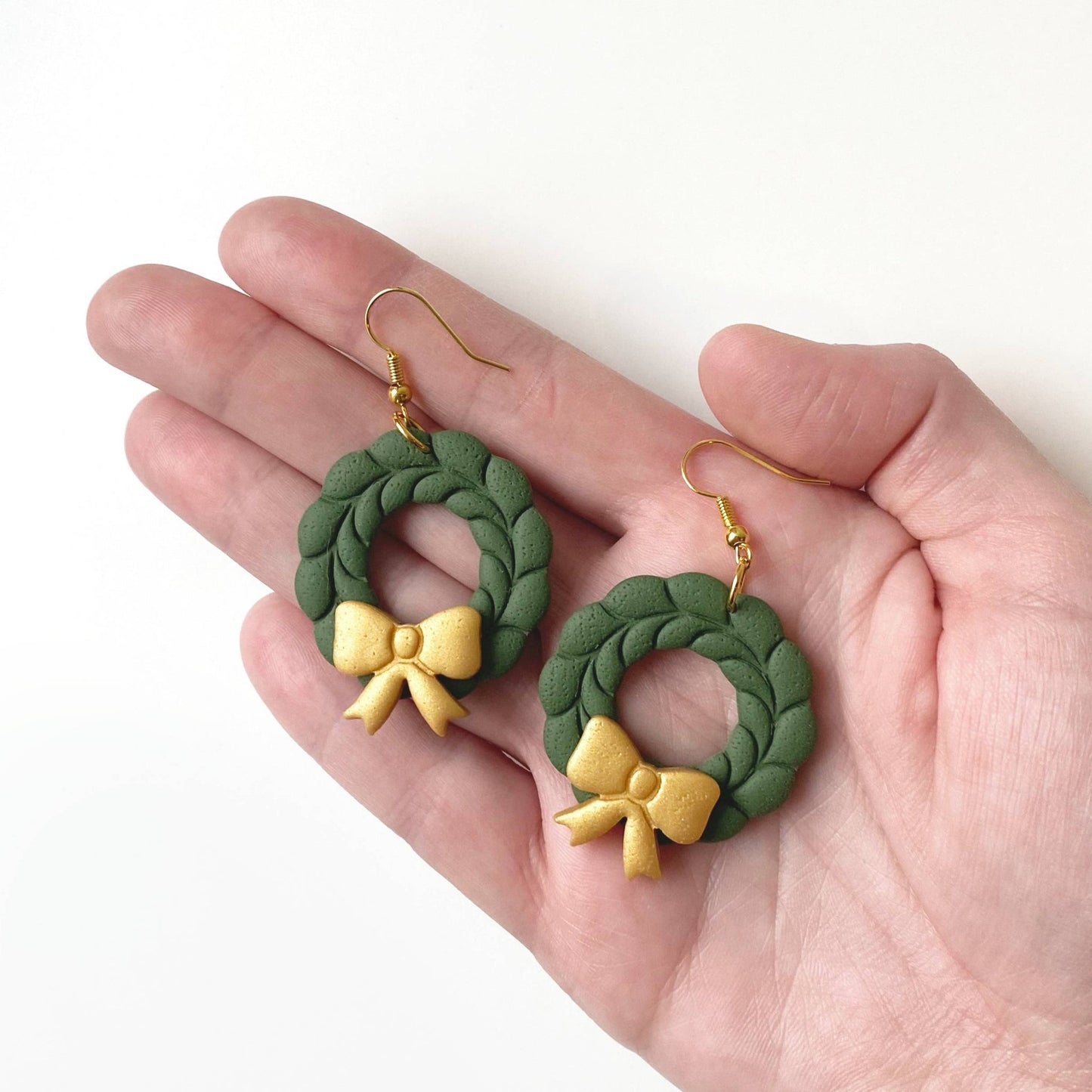 Christmas Wreath Earrings