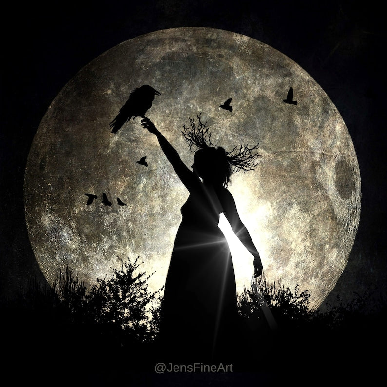 Raven Queen II Print - Jen's Fine Art