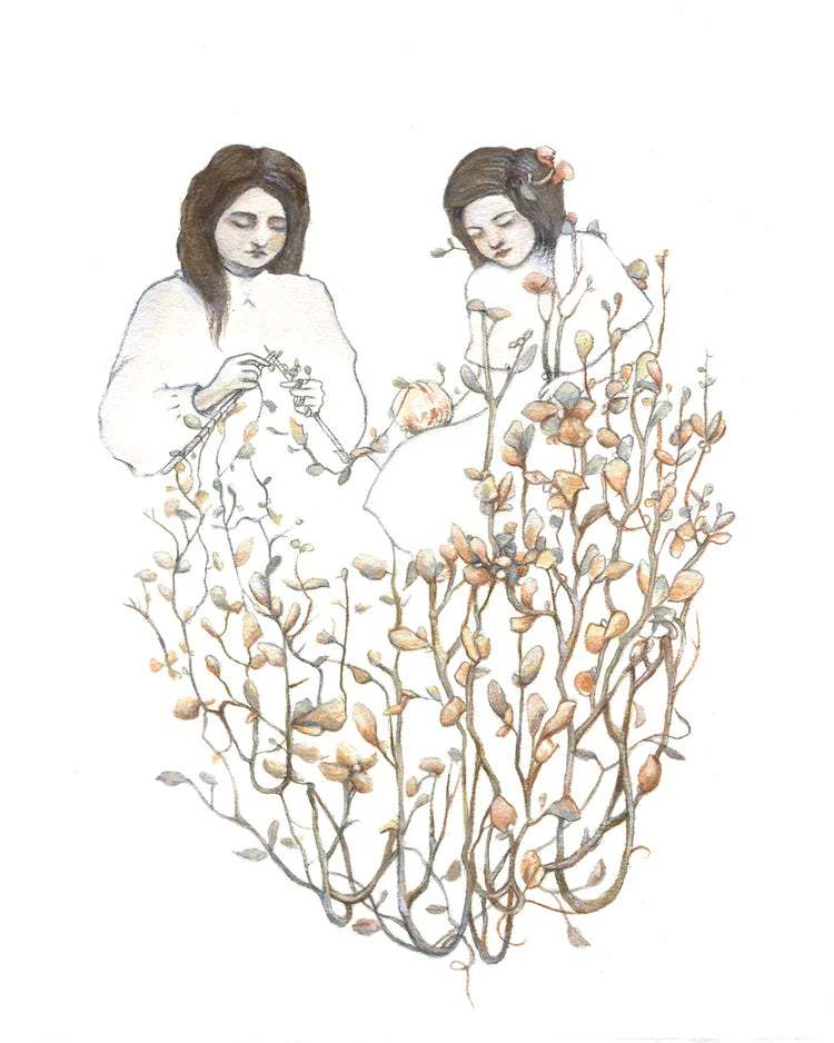 Liz Emirzian Art - Knitting Flowers