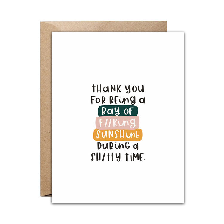 Ray of Sunshine Thank You Card