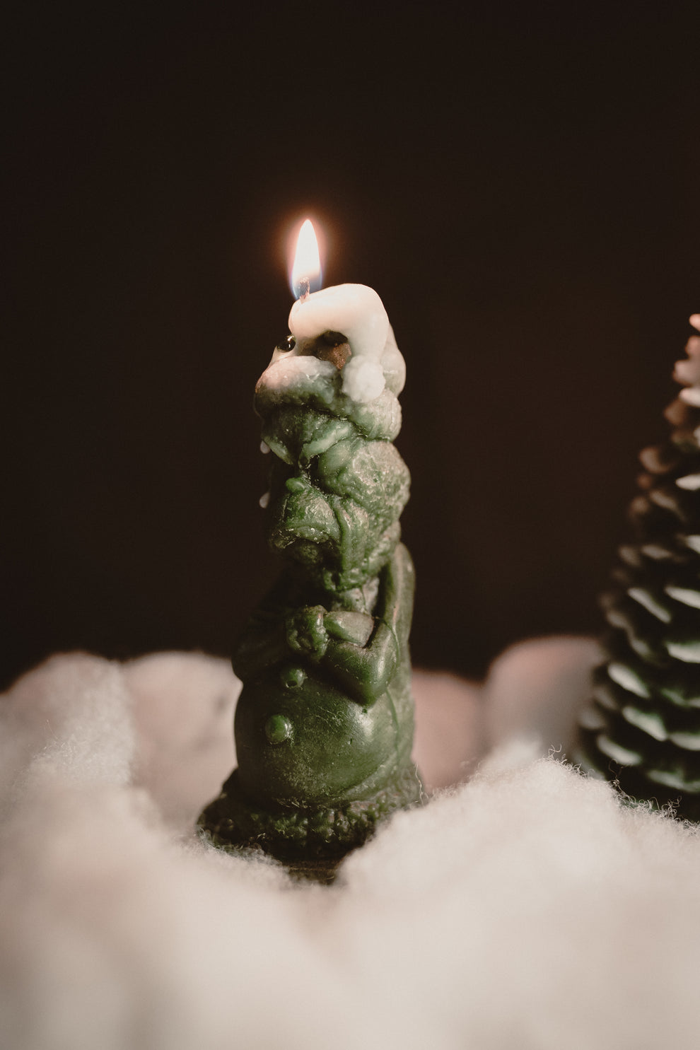 Beeswax Candle - Grinch