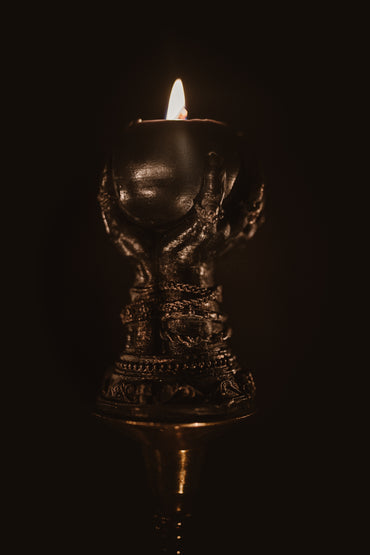 Crystal Ball Beeswax Candle