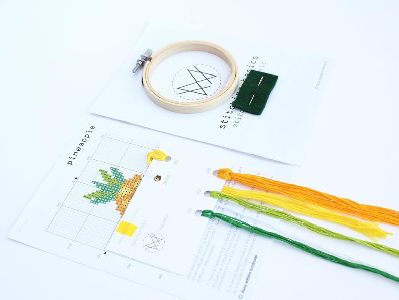 Pineapple Cross Stitch Kit