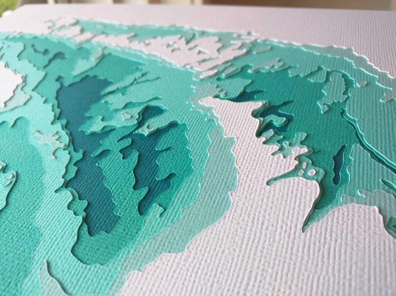 Cardtography Map - Lake Huron