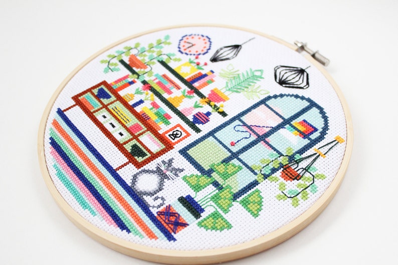 Luna's Living Room Cross Stitch Kit