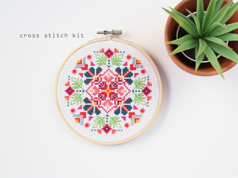 Midnight Marigolds Cross Stitch Kit