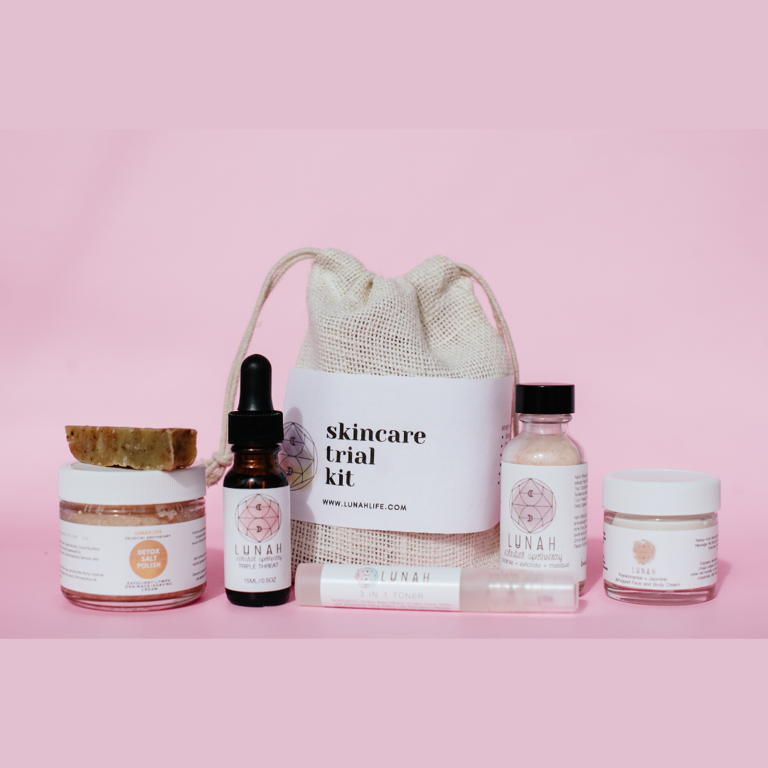 Starter/ Travel - The Basics Skin Care Trial Kit- Your Complete Lunah Routine
