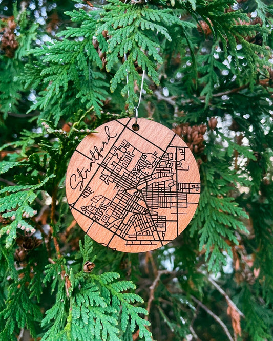 Stratford Map Ornament