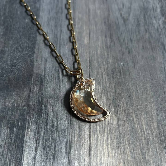 Glass Moon Pendant