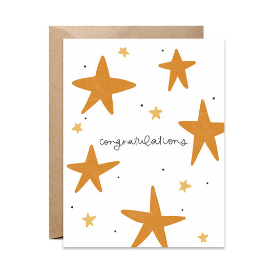 Congratulations Stars Card