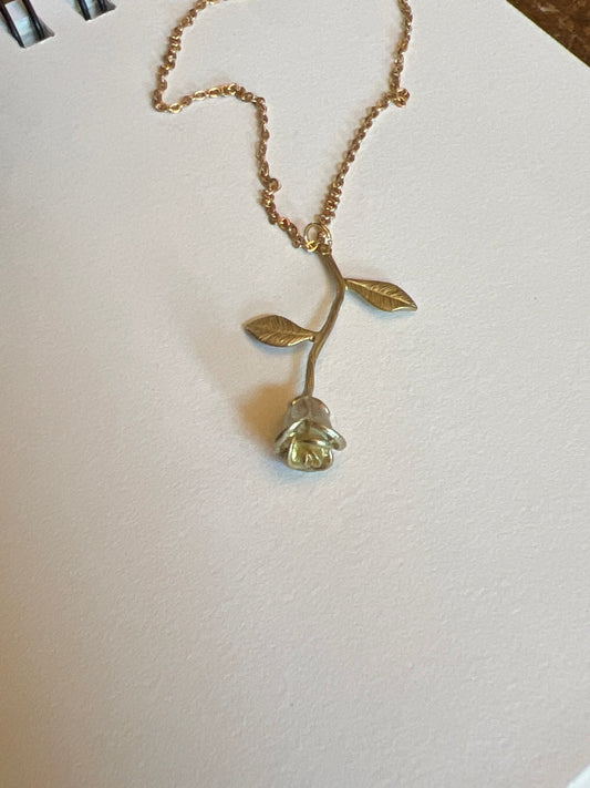 Bare Bones Jewelry - Rose Stem Necklace