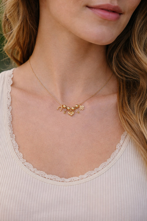 Lucky in Love Charm Necklace