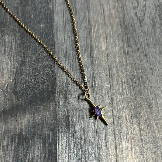 Bare Bones Jewelry - Purple Star Necklace