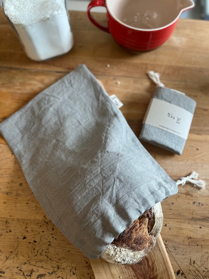 Lot 8 Linen Bread Bag