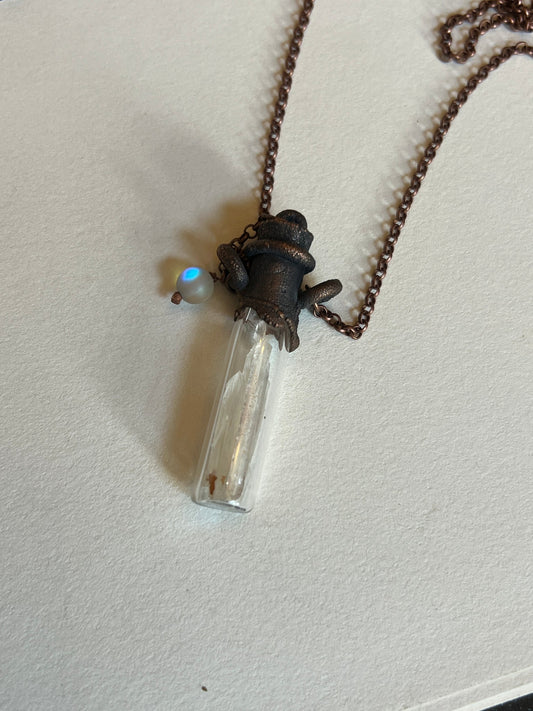 Bare Bones Jewelry - Crystal Vile Necklace