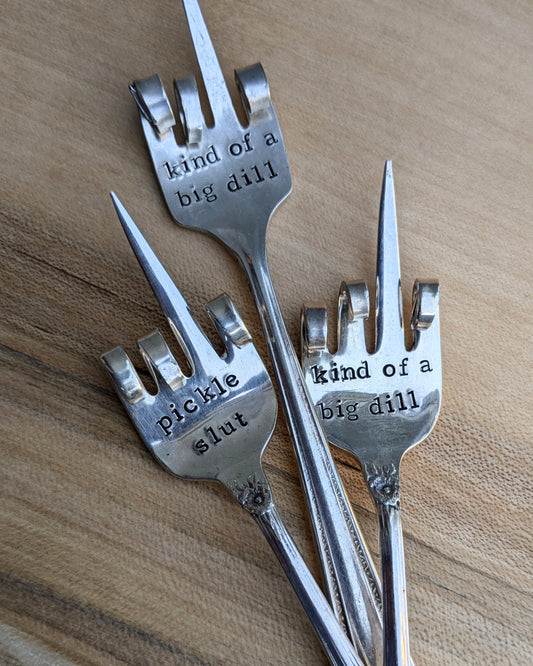 Stamped Frosting Vintage Cutlery