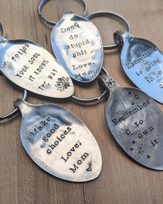 Stamped Frosting Key Tag