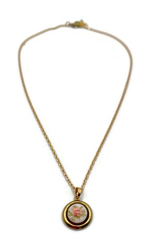 Rose Limoge Necklace