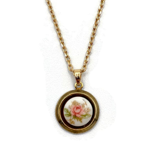 Rose Limoge Necklace