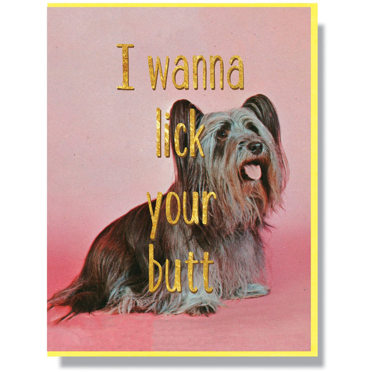 Lick Your Butt Card