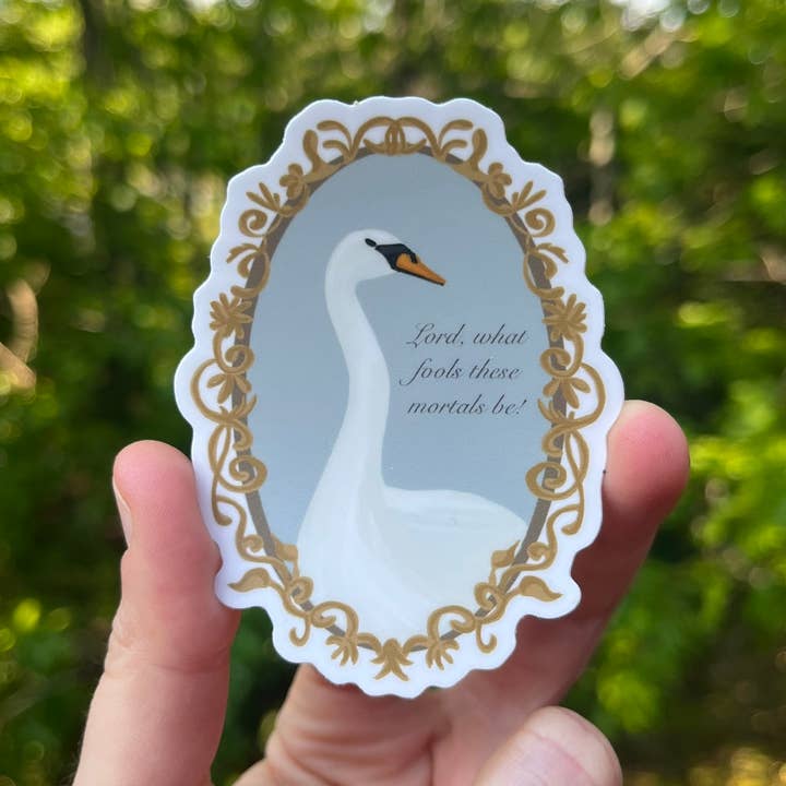 Midsummers Night Dream Swan Sticker