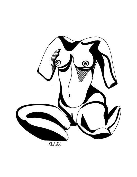 Moon Meditation Print - Claire Scott