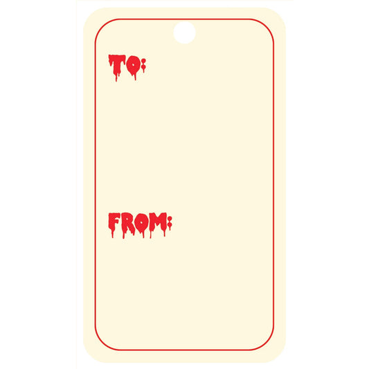 Creepy Santa Assorted Gift Tags
