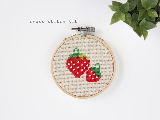 Strawberries Cross Stitch Kit
