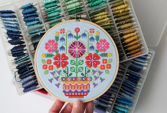 Spring Blooms Cross Stitch Kit