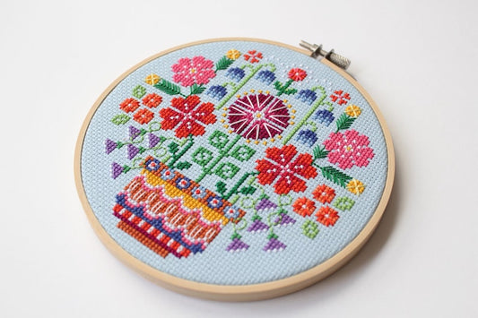 Spring Blooms Cross Stitch Kit