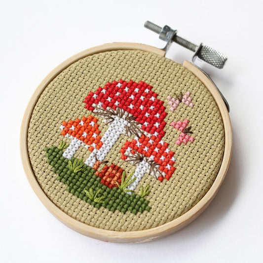 Toadstools Cross Stitch Kit