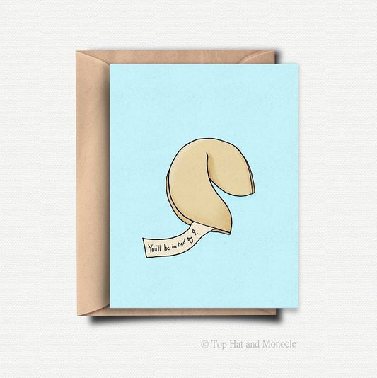 You'll Be In Bed By 9pm Card