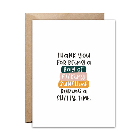Ray of Sunshine Thank You Card
