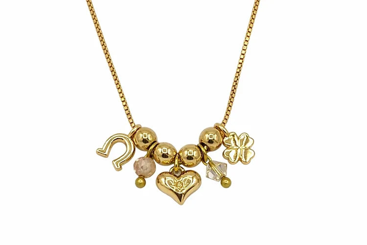 Lucky in Love Charm Necklace