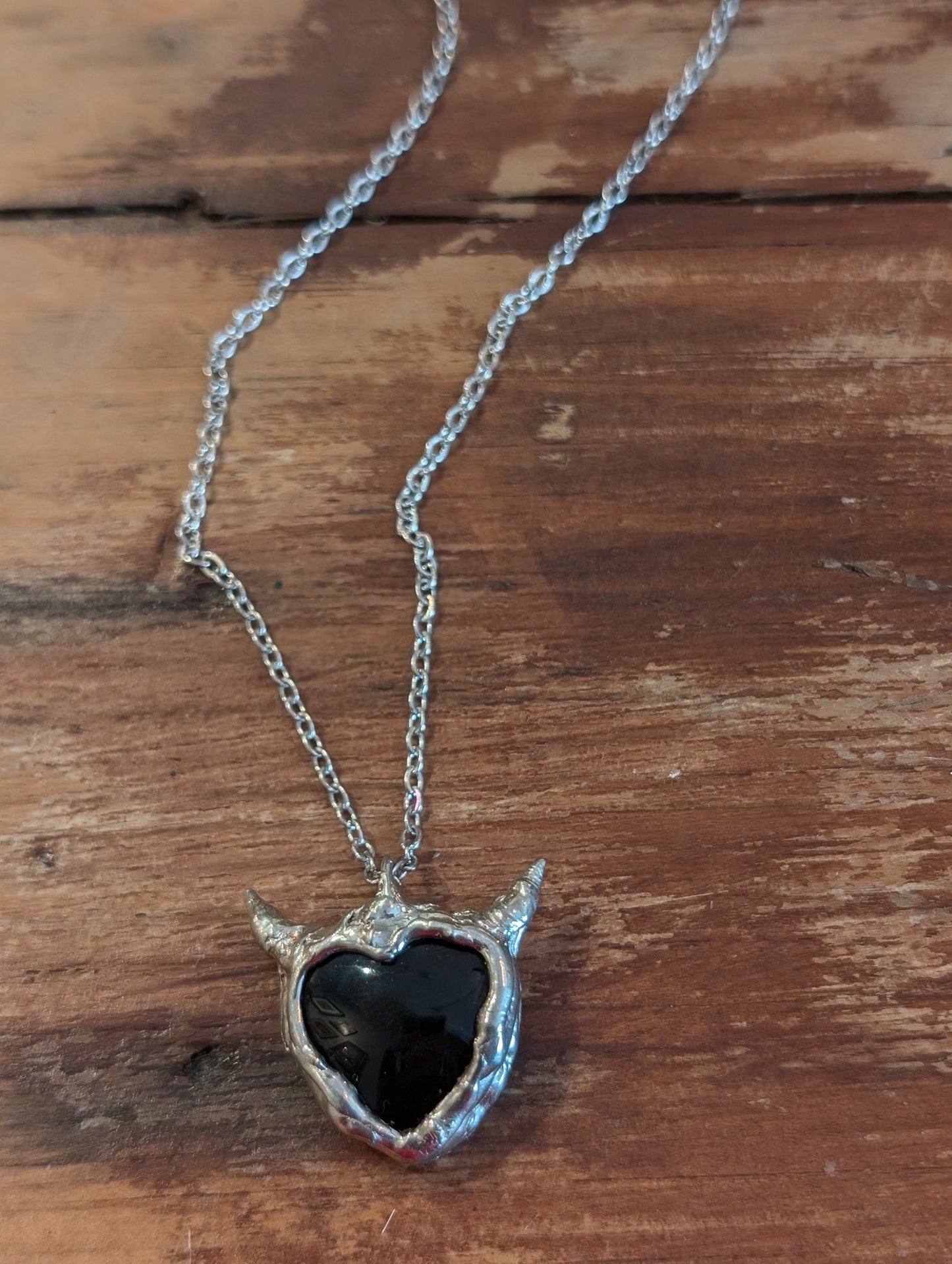 Bare Bones Jewelry - Onyx Heart