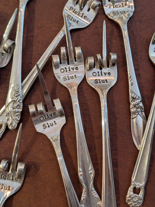 Stamped Frosting Forks