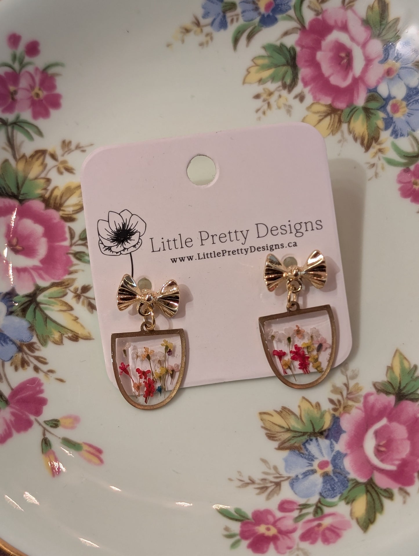 Pressed Floral Earrings
